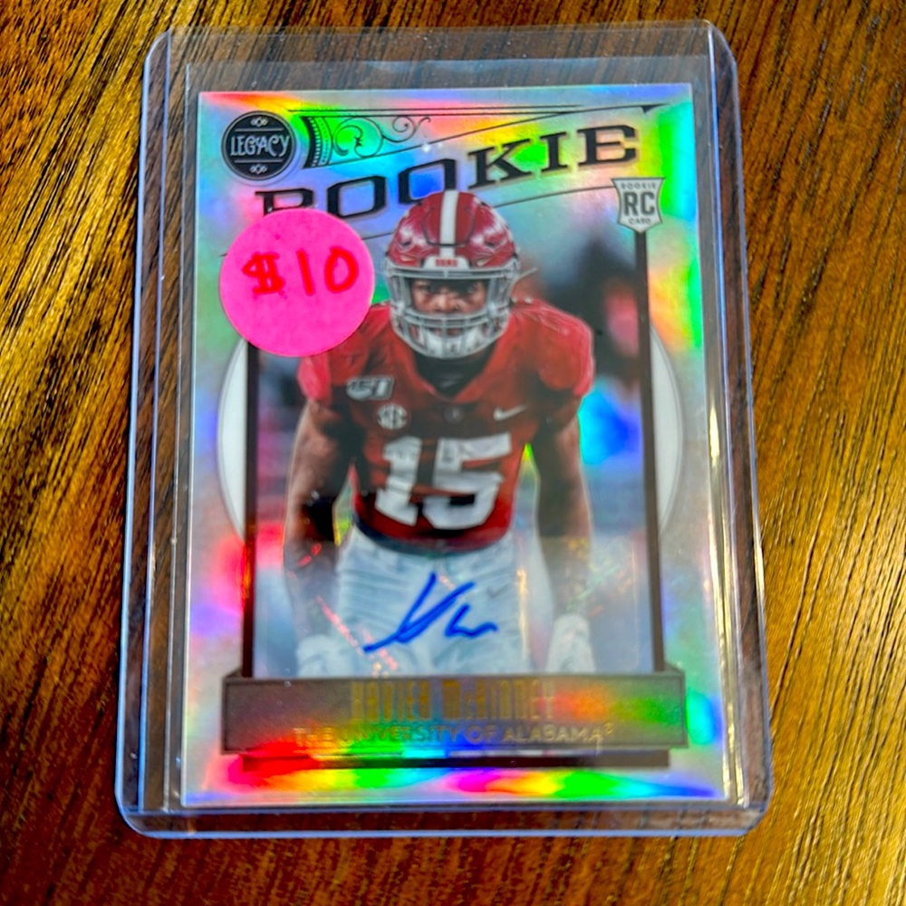 2020 Panini Legacy - Xavier McKinney - Silver Auto Rookie RC #190